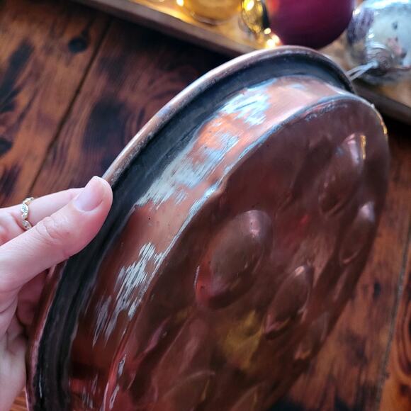 Antique Copper Egg Poacher Escargot 12" - Picture 6 of 6